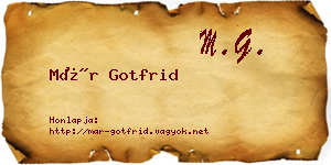 Már Gotfrid névjegykártya